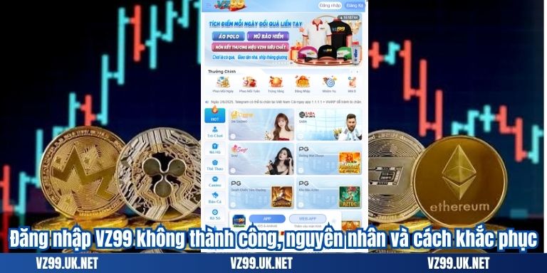 Đăng nhập VZ99 không thành công, nguyên nhân và cách khắc phục