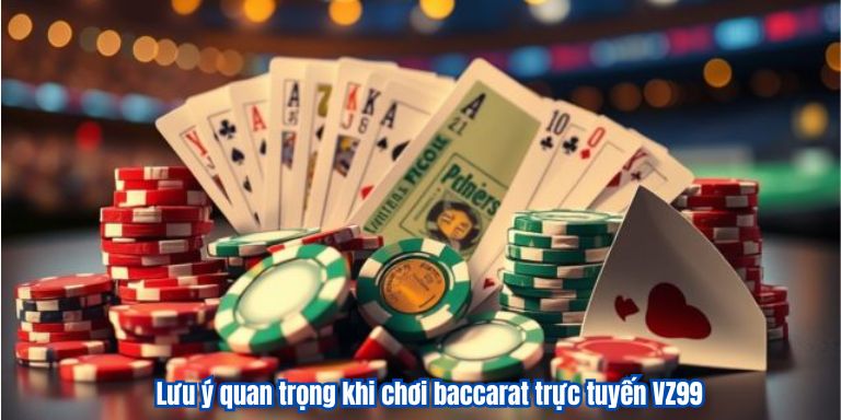 Lưu ý quan trọng khi chơi baccarat trực tuyến VZ99